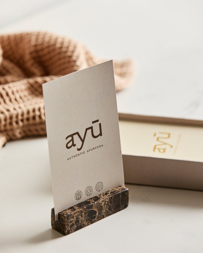 AYU BOX w. self care cards & marble card holder