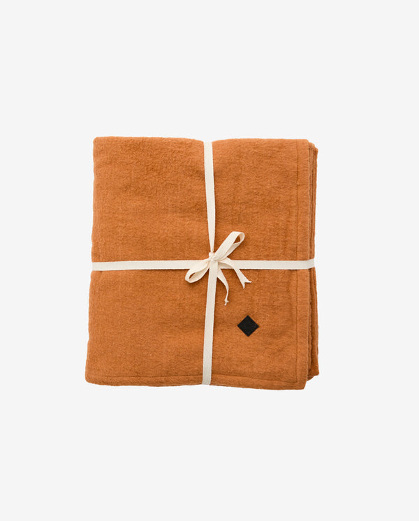 YOGA cotton blanket - rust