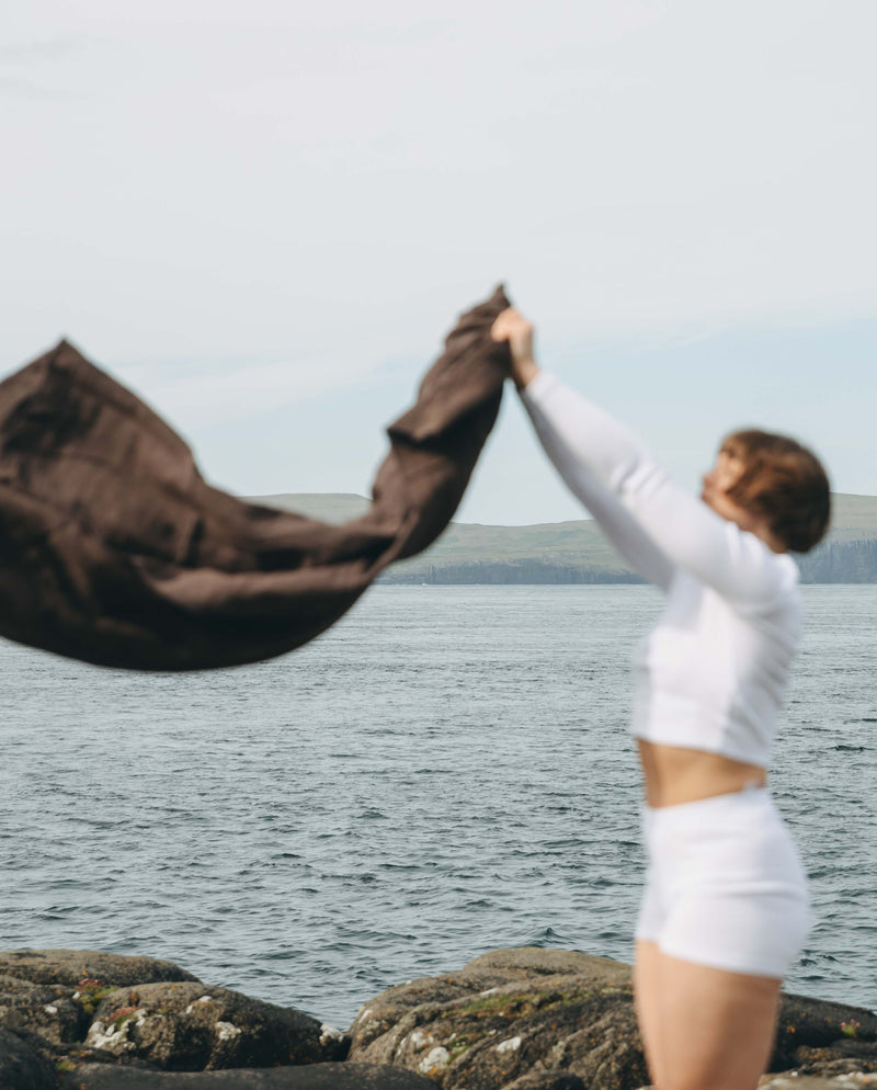 YOGA shawl - brown