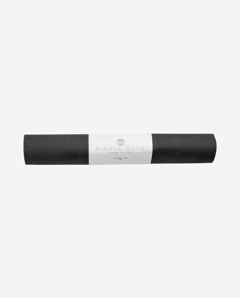 YOGA mat, TPE, black