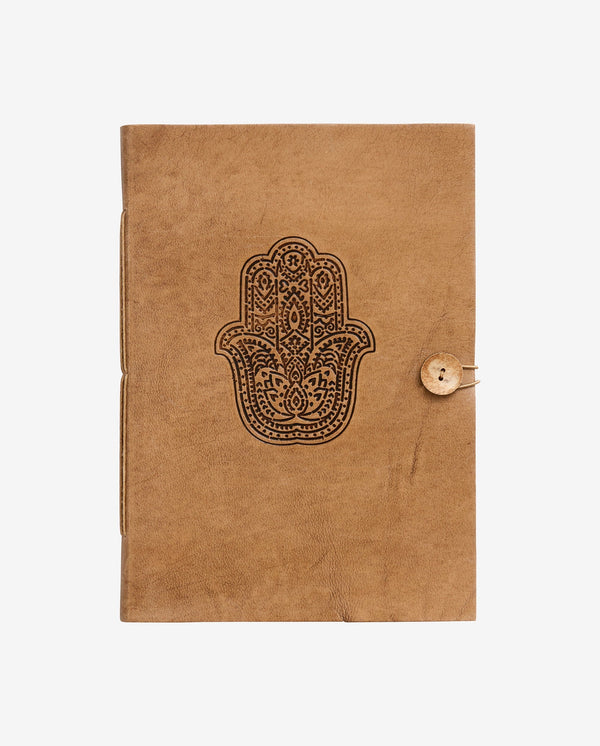 Notebook, Fatima hand, leather, large