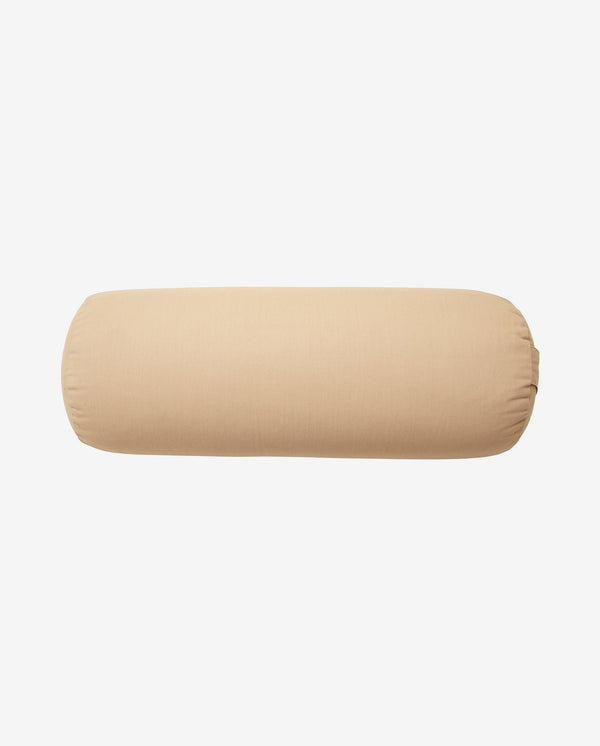 YOGA bolster, large, round, beige