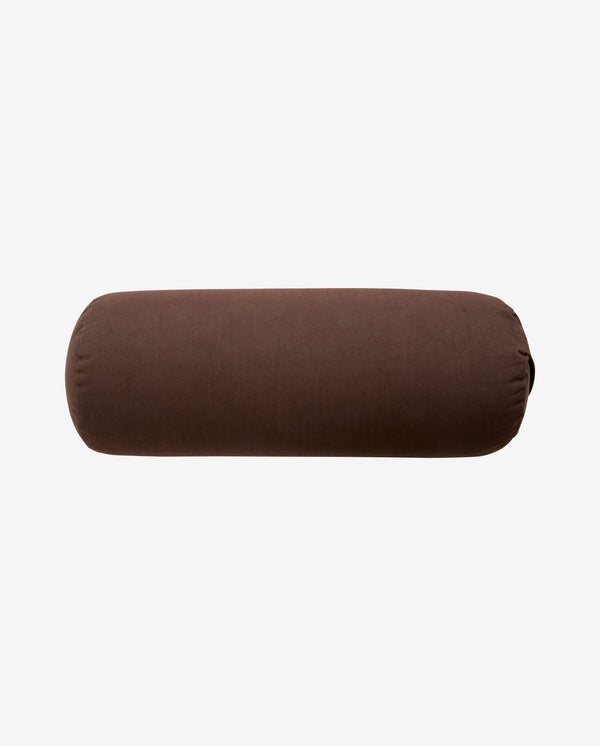 YOGA bolster, large, round - brown