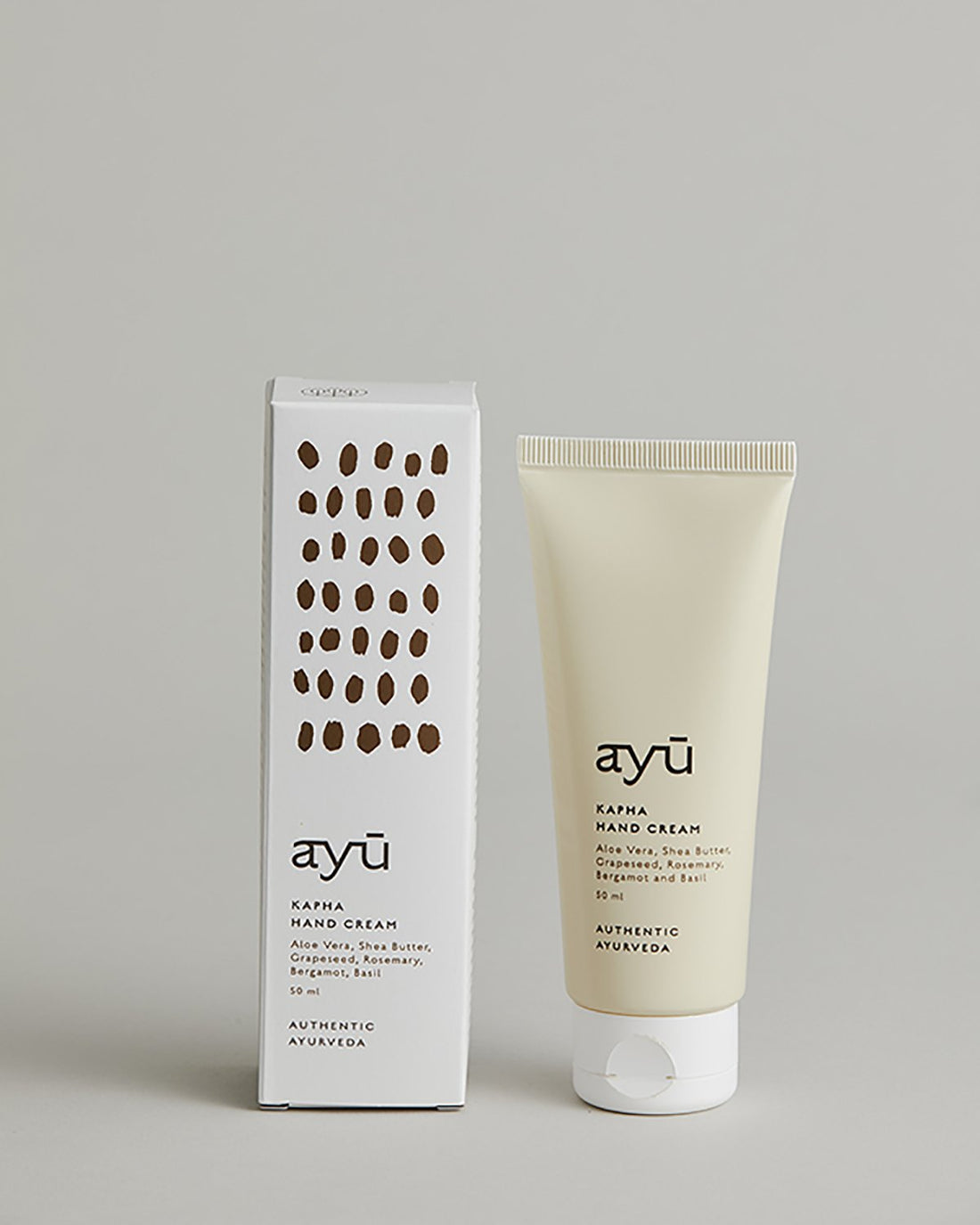 Lotion og fugtighedscremer https://dk.ayu.eu/collections/handcreme/products/ayu-kapha-hand-creme